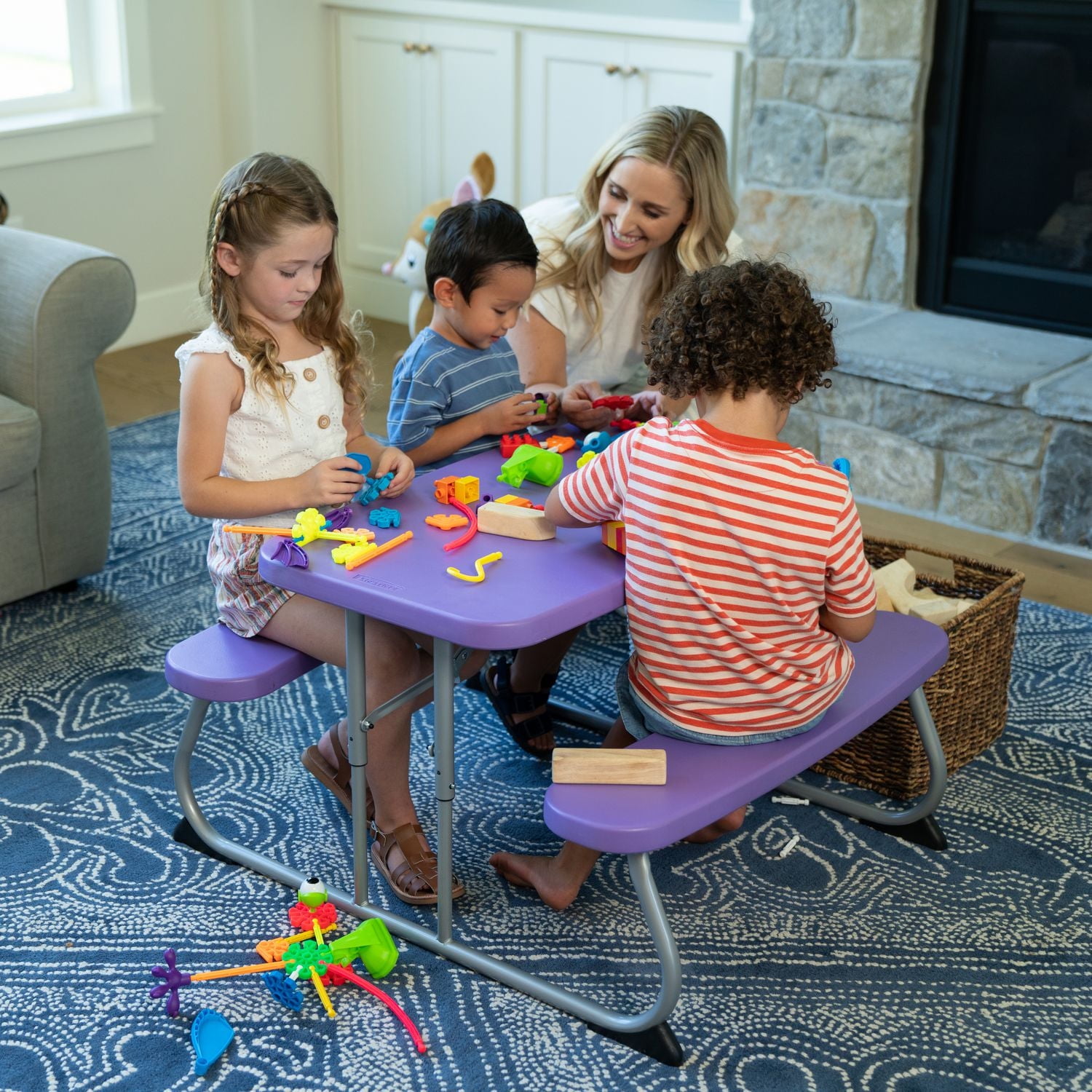 LIFETIME - Table de pique-nique extérieure pour enfants en lavande