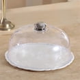 thumbnail image 5 of WYJ DOERDO 10Inch Cake Dome Cover Clear Cake Stand Cover Acrylic Round Cheese Cloche Dome for Dessert Display, 26.5x13.5cm-0614, 5 of 6