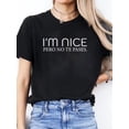 thumbnail image 1 of Short Sleeve Round Neck Women's Casual Sports Top with Spanish Letter Print for Spring and Summer, 1 of 6