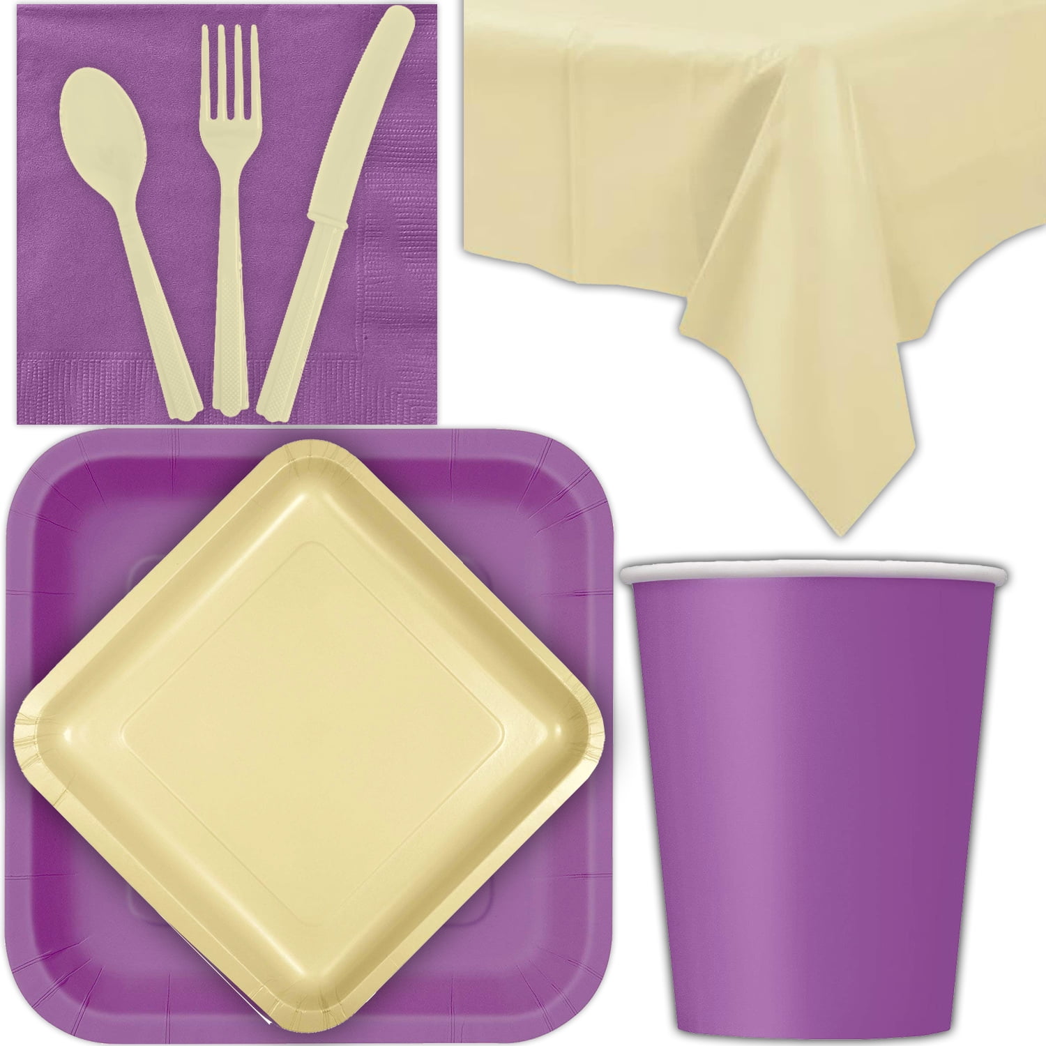 pretty paper plates and napkins