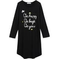 thumbnail image 3 of Oudiya Girls Long Sleeve Nightgowns Soft Print Pajamas Sleepwear Nighties for Kids 4-12, 3 of 8