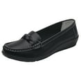 thumbnail image 2 of Quaouag Loafers for Women Business Casual Shoes Comfortable & Lightweight Penny Loafers Slip On Work Flats, 2 of 7