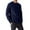 Dark Blue, variant on Men's Classic Crew Neck Plaid Knitted Sweater Casual Long Sleeve Checkered Pullover