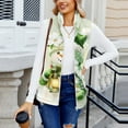 thumbnail image 6 of Wutalume Women's Christmas Printed Fashionable And Warm Fleece Cardigan Vest, Cozy and Festive Layering Piece for Holiday Outfits and Cold Days,Army Green L, 6 of 6