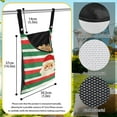 thumbnail image 6 of SEANATIVE Christmas Santa Clothes Pin Bag for Outside with Hanging Hooks Xmas Clothes Pin Bags Outdoor with Large Opening 2 PCS Clothes Pins Bag Holder, Red Green, 6 of 7