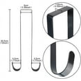 thumbnail image 2 of NOGIS 15 Inches Double Side Wreath Hanger Over The Door - Large Wreath Metal Hook for Christmas Wreath Front Door Hanger - Holds 2 Wreaths with This 2 Sided Hanger (Black), 2 of 7