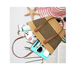 thumbnail image 3 of Bolsos Mujer, bolsa playa con cremallera y forro, bolsos tote de paja de gran capacidad Xtellar cafe, 3 of 4