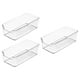 thumbnail image 4 of Caja organizadora de escritorio de 3 piezas transparente con asa, organizador de maquillaje para Medio, 4 of 9