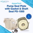 thumbnail image 2 of AppaeTech Pump Seal Plate with Gasket & Shaft Seal PS-1000 Compatible with Pentair Whisperflo and Intelliflo Pool Pump 074564 | includes Seal Plate Gasket & Shaft Seal PS-1000, 2 of 5
