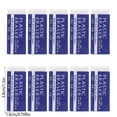 thumbnail image 3 of Eraser Pencil 2B Test Eraser Superior Erasing Ability Soft Flexible Material Durable Long-Lasting Use Easy to Hold White PVC Stationery Supplies 10 Pieces, 3 of 6