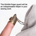 thumbnail image 3 of 3pices of Sewing Thimble Finger Protector, Adjustable Finger Metal Shield Protector Pin Needles Sewing Quilting Craft Accessories DIY Sewing Tools, 3 of 9