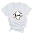 thumbnail image 4 of S-XXL All Sizes Available! Womens Baseball Print Short Sleeve T-Shirt, Round Neck, Comfortable Fit, 4 of 6