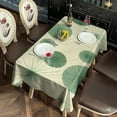 thumbnail image 2 of Green Tie Dye Fan Pattern Rectangle Tablecloth 60"x120",Waterproof Polyester Rectangle Table Cloth, Wipeable Spillproof Polyester Tablecloth for Dining, Camping, Indoor and Outdoor, 2 of 6