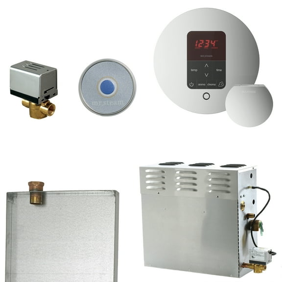 CT Day Spa Steam Generator 12 kW 240V 1Ph with iTempo® Plus Control In Round Polished Chrome