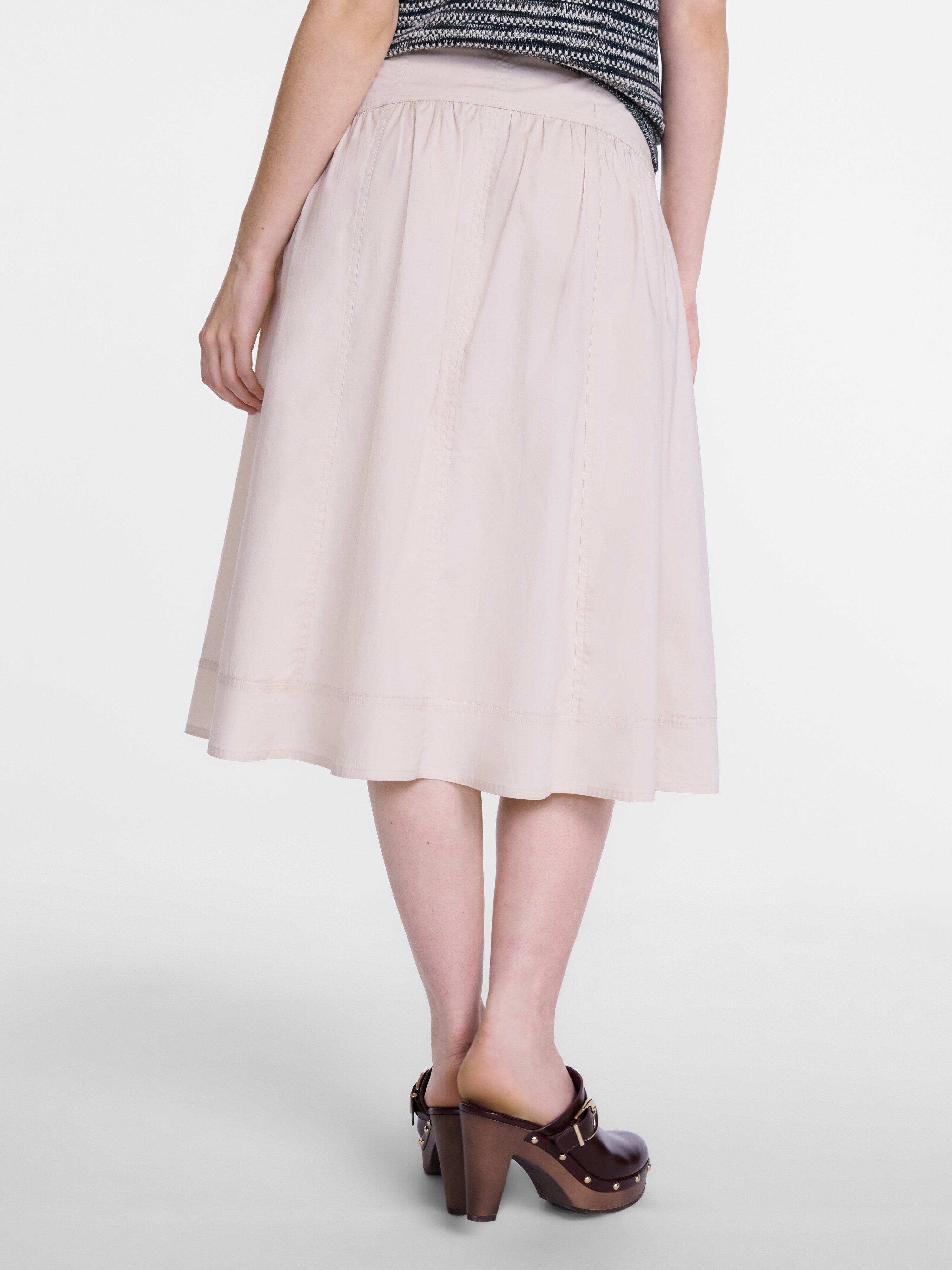 Scenario Women's and Women's Plus Tie Waist Midi Skirt, Sizes XS-4X