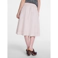 thumbnail image 4 of Scenario Women's and Women's Plus Tie Waist Midi Skirt, Sizes XS-4X, 4 of 7