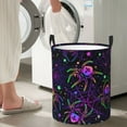 thumbnail image 5 of Susaid Multi-colored Spiders Print Waterproof Oxford Cloth Storage Circular Laundry Hamper BasketCapacity for Home-Small, 5 of 6
