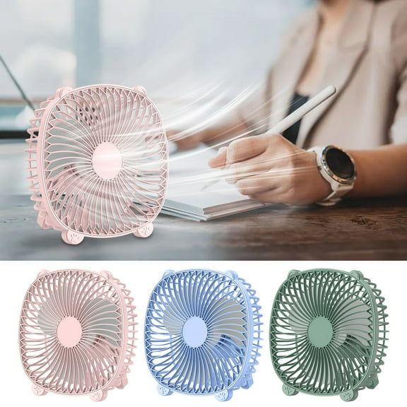 Uscallm under $5 3Pcs Portable Desk Fan, Portable USB Desk Fan, Silent Mini Personal Fan, Dormitory Office Desktop Cooler, Battery Operated Small Fan, Travel Quiet Cooling Fan