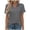 *Dark Gray, variant on VBVC Women's V-Neck Collared T-Shirt , Ladies' Short Sleeve Casual Summer Top , Loose Fit Breathable Blouse For Women,Black,S-2XL