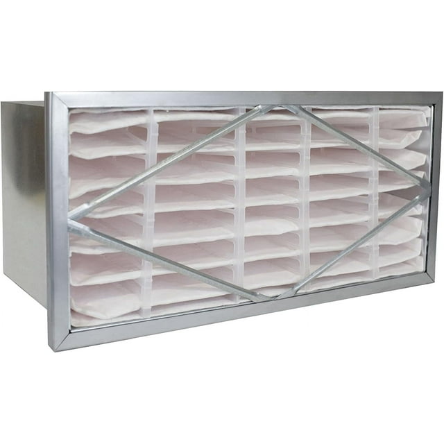 Filterbuy 24x24x6 Filtre à Air MERV 13, Filtres à Cellules Rigides de Tête HVAC Remplacement (1-Pack)