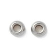 thumbnail image 2 of 100pcs 304 Stainless Steel Beads Disc/Flat Round Stainless Steel color 4x2mm Hole: 1.5mm, 2 of 3