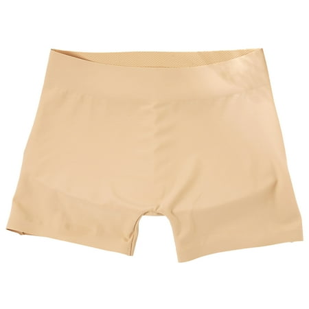 Bigersell Workout Underwear for Women Clearance Plus Size Panties G-Strings Panty Style P-838 Nylon Brief Panties Ladies Thong Briefs Mid Waist Women s Bikini Panties Beige M