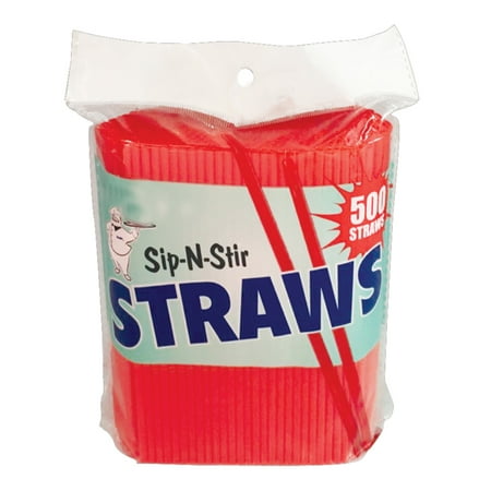 Sip Straw - 500 Red Coffee Stirrers Straws 5