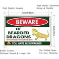 thumbnail image 5 of Funny Metal Tin Signs Man Cave Bar Basement Garage Poster Wall Art Decor Beware of Well Just Beware Vintage Metal Aluminum Sign, 5 of 5