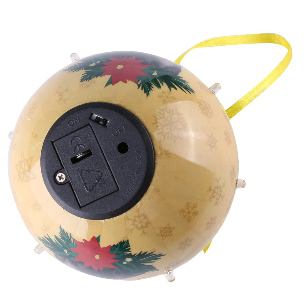 Dog Collection Twinkling Lights Christmas Ball Indoor Decorative Ornament