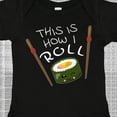 thumbnail image 4 of Inktastic This is How I Roll Cute Sushi Boys or Girls Baby Bodysuit, 4 of 5