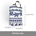 thumbnail image 3 of Bingfone Sea Underwater Turtles Laundry Hamper,Large Canvas Fabric Lightweight Storage Basket Toy Organizer Dirty Clothes Collapsible, 3 of 6