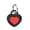 Black, variant on Heart Shaped Airtag Case Keychain, Soft Silicone Airtag Holder Cover with Metal Key Ring, 360° Protective Airtag Dog Collar Tracker Case, for Keys Backpack Luggage Pets