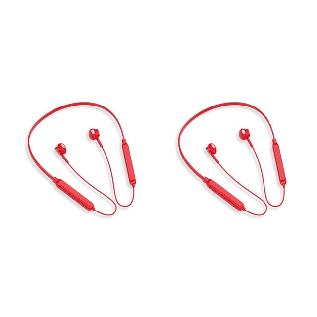 Injueey Auriculares para el cuello Control de botón compatible con Bluetooth Auriculares inalámbricos Llamadas Correr Caminar Auriculares con Type2 NO2