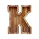 thumbnail image 2 of Lata de ahorros de madera con letras en inglés, lata de ahorros de vidrio transparente, alcancía, 2 of 6