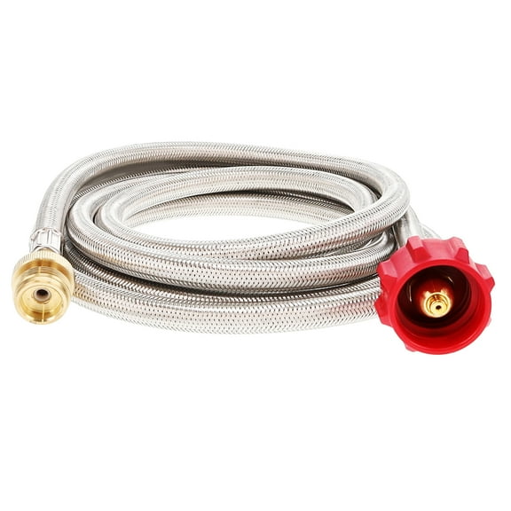 GasOne 10 ft Propane Hose 1lb to 20lb Adapter Hose -16.4 oz to 20 lb Propane Tank Adapter Hose QCC1/ Type 2