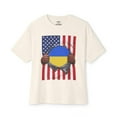 thumbnail image 6 of Ukraine Flag + USA Flag Pride T-shirt | Ukrainian + American Flag Rip 4th Of July | Viral Tees | Unisex - 3 Colors, 6 of 9