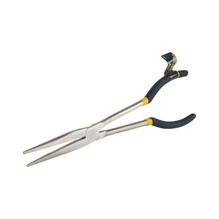 

Steel Grip 2261816 11 in. Drop Forged Carbon Steel Extra Long Straight Nose Pliers