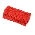 thumbnail image 2 of Bandeau d'Hiver pour Femmes, Protecteur de Tête Élastique, Accessoires Chauds pour Filles, Cache-Oreilles, Style Simple, Accessoires pour Cheveux pour Femmes, Rouge, 2 of 5
