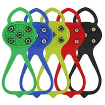 Non Slip Gripper Spikes for Shoes, Universal Non-Slip Gripper Spikes, 2025 New Universal 5-Tooth Crampon Non-Slip Silicone Shoe Cover for Hiking Walking Climbing Fishing Adult