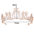 thumbnail image 2 of Corona de diadema de estrella, diadema de cristal con diamantes de imitación, joyería para el cabello, novia, princesa, cumpleaños, boda, 2 of 5