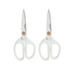 Beautiful 2-piece Take Apart All-Purpose Stainless Steel Shears in White