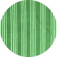 thumbnail image 1 of Ahgly Company Indoor Round Oriental Emerald Green Traditional Area Rugs, 4' Round, 1 of 4