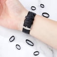 thumbnail image 3 of 1 set 14pcs 7 styles Top Grain Leather Watch Band Strap Loops Black 12.5~22x9~13x4~5.3mm 2pcs/style, 3 of 9