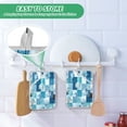 thumbnail image 6 of 2 Pack Pot Holders for Kitchen Heat Resistant Hot Pads Sets for Cooking Baking Blue Marine Life Patterns, 6 of 7