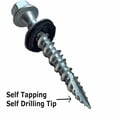 thumbnail image 7 of Metal Roofing Screws-#10 x 1.5” – Self tapping Hex Head with EPDM Rubber Washer – for Metal to wood, Corrugated Roofing, Siding, Sheds, pancake screw - ¼” Hex drive Easy Installation - RED Color (250), 7 of 7