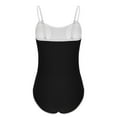 thumbnail image 4 of Tqyyweavej Women's One Piece Swimsuits Spaghetti Strap Tummy Control Square Neck Bathing Suits Color Block Tight Beach Swimwear with Bra, 4 of 7