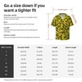 thumbnail image 7 of Xecao offers the Yellow Butterflies for Men's Casual Short-sleeved Shirt, a button-up collared shirt with a pocket, perfect for beach vacations and yacht travel in the X-Large size., 7 of 7