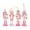 Pink, variant on S SERENABLE 4Pcs Christmas Black Nutcrackers Figures Wooden Nutcracker Soldier Figure Collectible Xmas Gifts