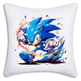 thumbnail image 3 of Funda de almohada de dibujos animados de anime S-Sonics Hedgehog, funda de cojín de felpa corta con estampado de doble cara para sofá decorativo de dibujos animados para el hogar, 3 of 5
