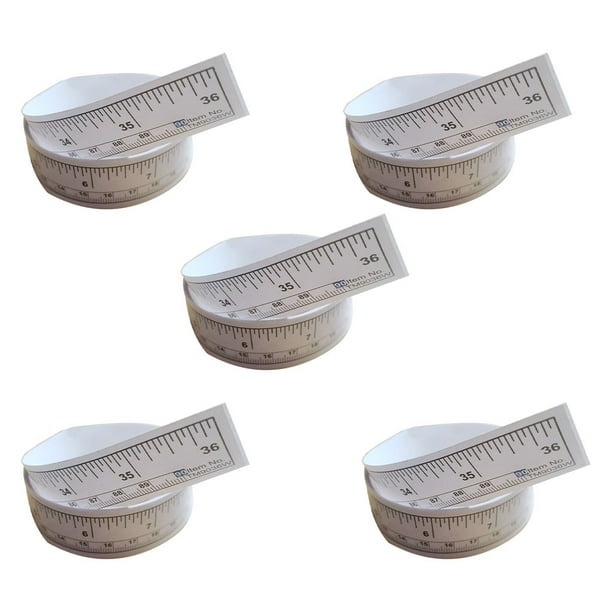 5pcs Self Adhesive Measure Tape Metric Inch Measure Tape ruler Sewing machine Sewing Machine Sticker Tool Paper Ruler